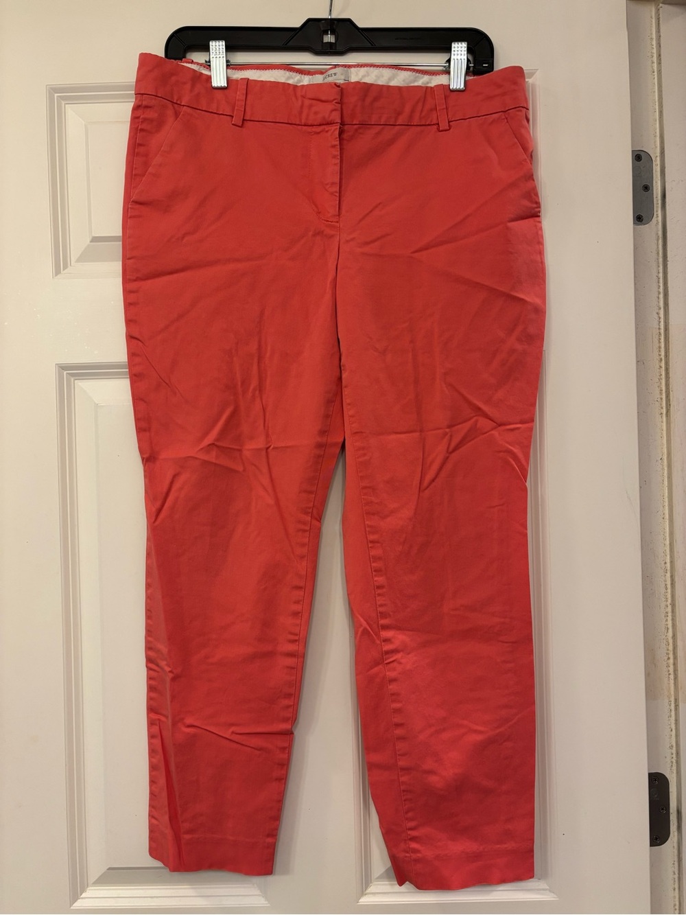 J. Crew Coral Cafe Capri Pants
